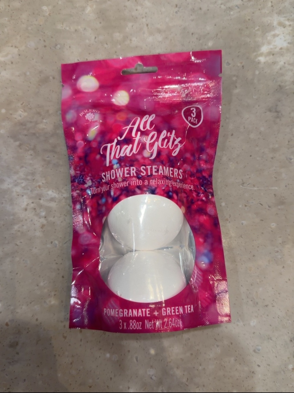 Pomegranate + Green Tea Shower Steamers - Pink